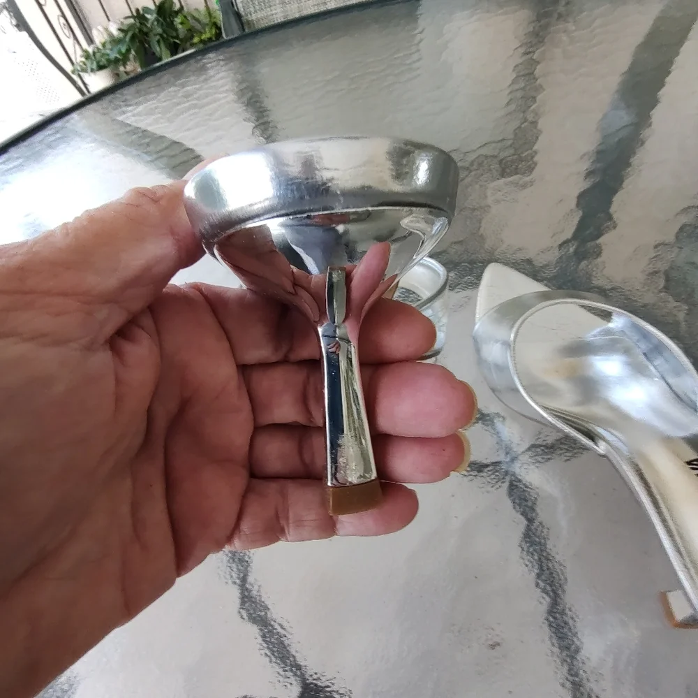 Fashion Nova Silver Sleek Sandal - Picture 7 of 8